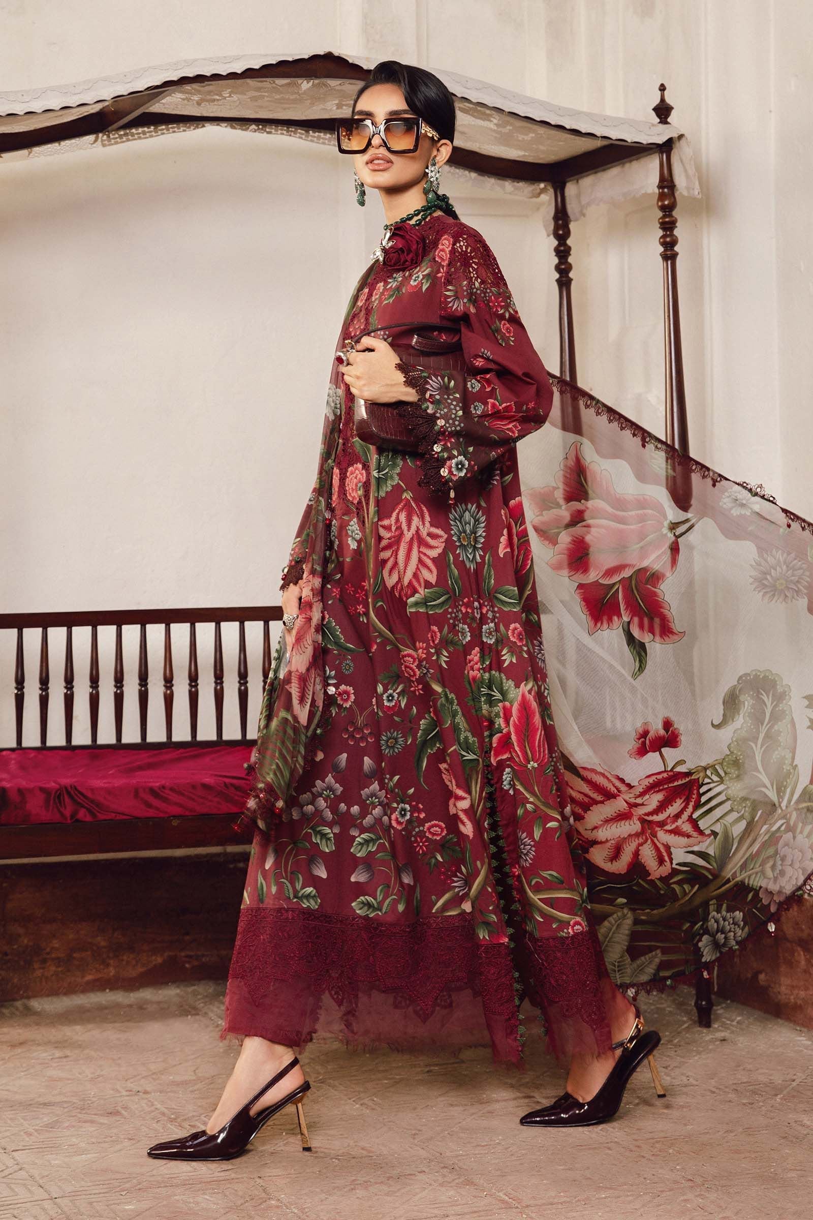 MARIA.B KHADDAR 3PC PRINTED