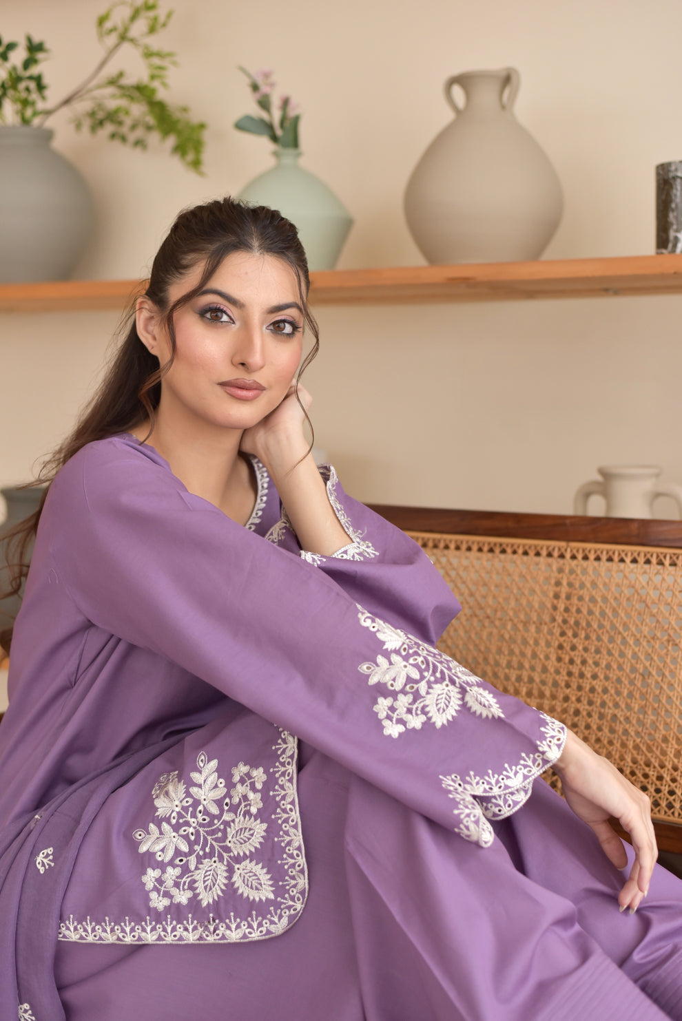 RUMI SET 3PC LAWN EMBROIDERED UNSTITCHED