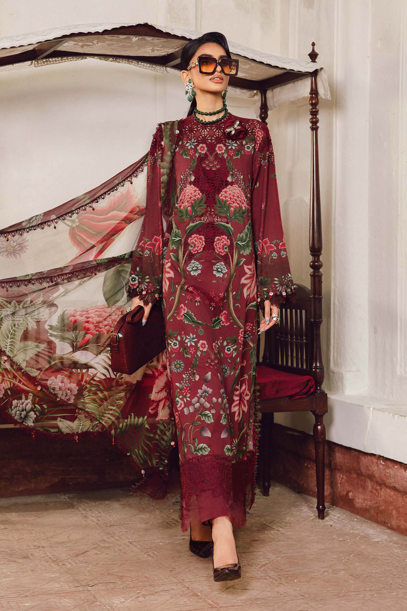 MARIA.B KHADDAR 3PC PRINTED