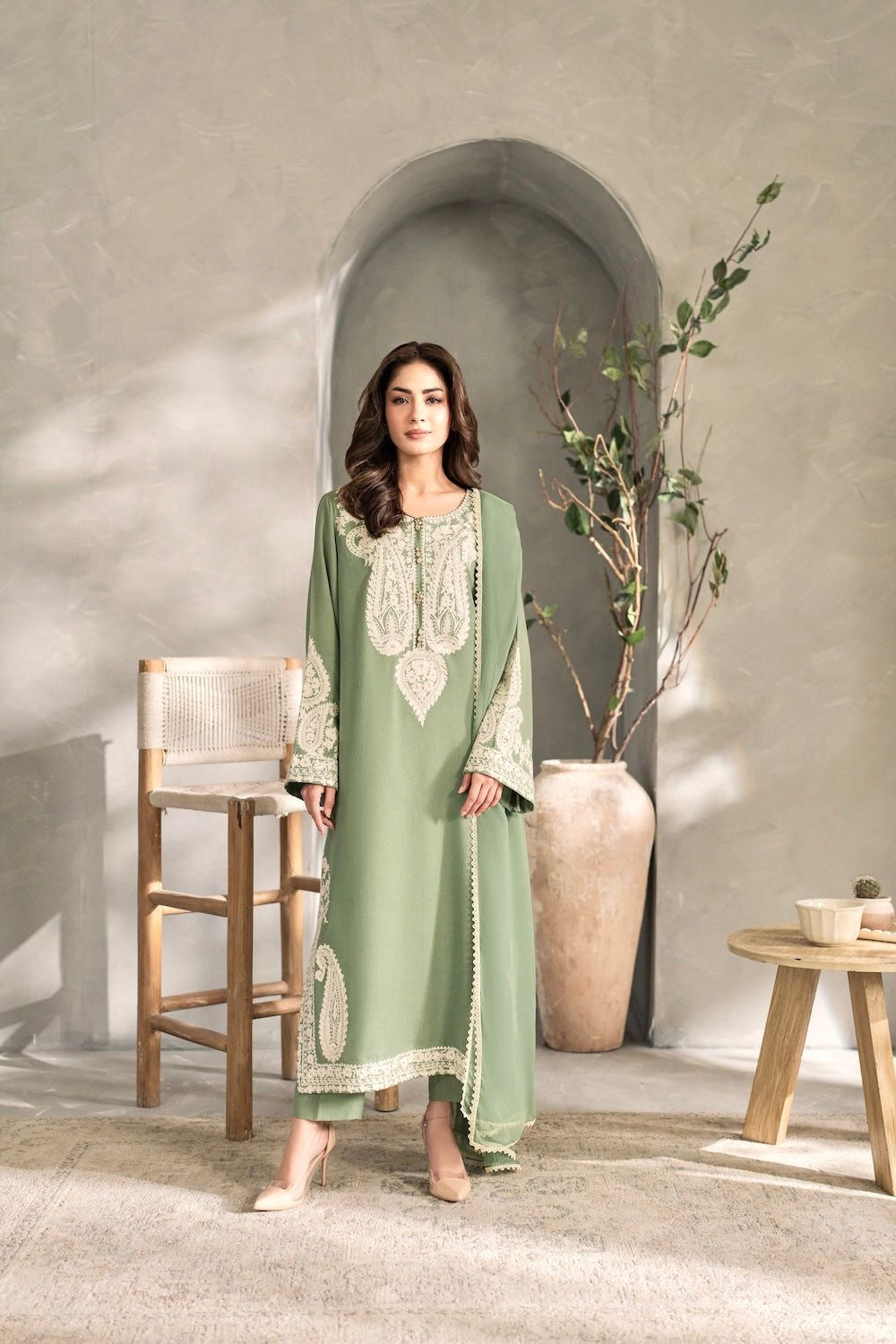 MIRANA 3PC LAWN EMBROIDERED UNSTITCHED 7306