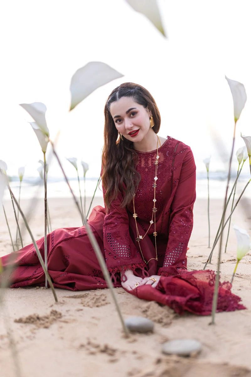 QALAMKAR 3PC CHICKENKARI UNSTITCHED LAWN