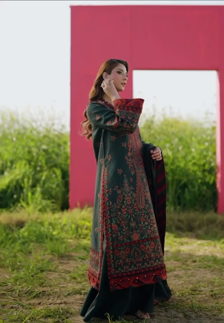 ASIM JOFA 3PC UNSTITCHED LAWN EMBROIDERED