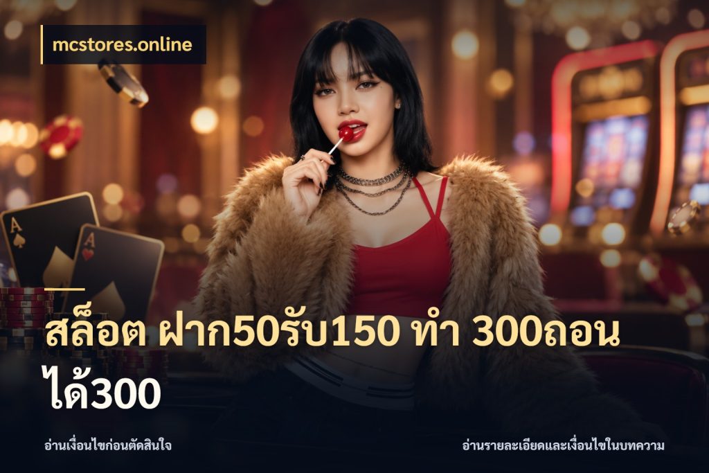 สล็อต ฝาก50รับ150 ทํา 300ถอนได้300 โปรยอดรับที่สายเกมสนใจ กับ mcstores.online