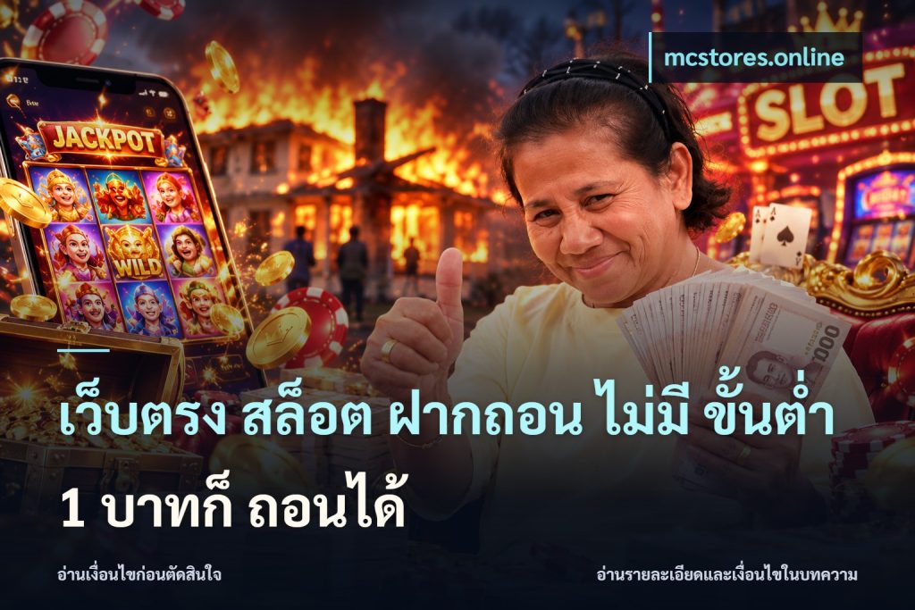 เว็บตรง สล็อต ฝากถอน ไม่มี ขั้นต่ำ 1 บาทก็ ถอนได้