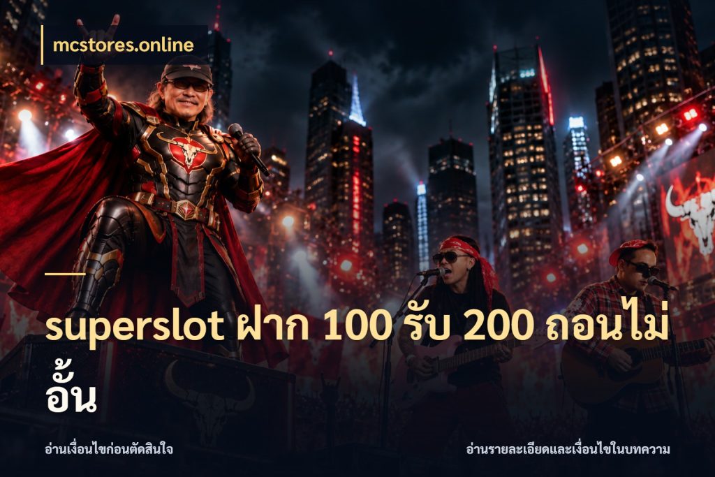 superslot ฝาก 100 รับ 200 ถอนไม่อั้น โปรกับเกมที่ชอบเลือกให้ตรงสไตล์ ในมุม mcstores.online