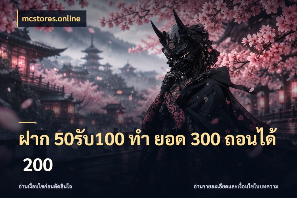ฝาก 50รับ100 ทํา ยอด 300 ถอนได้ 200 ยอดฝากและยอดรับในมุมของคนชอบลุ้น สไตล์ mcstores.online