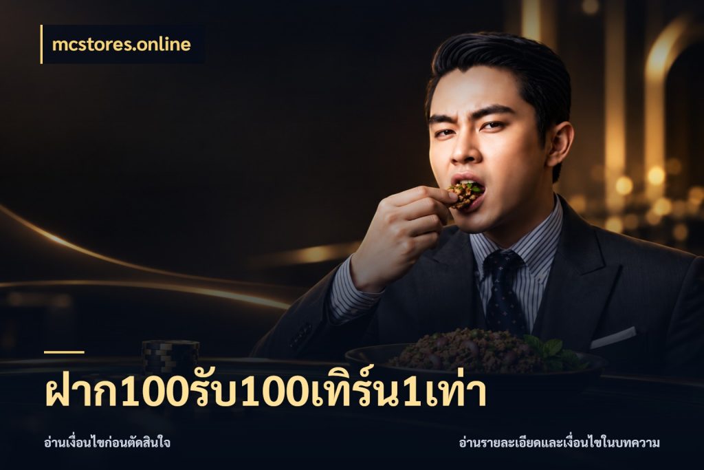 ฝาก100รับ100เทิร์น1เท่า mcstores.online จุดเด่นของเครดิตที่คนชอบเกมอยากรู้