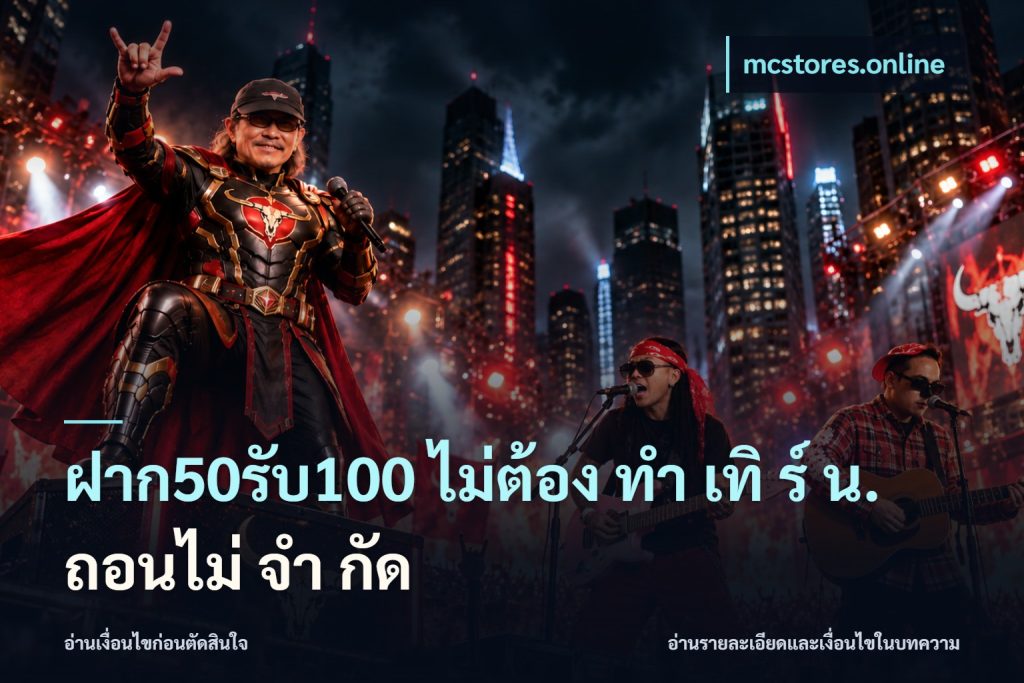 ฝาก50รับ100 ไม่ต้อง ทํา เทิ ร์ น. ถอนไม่ จํา กัด
