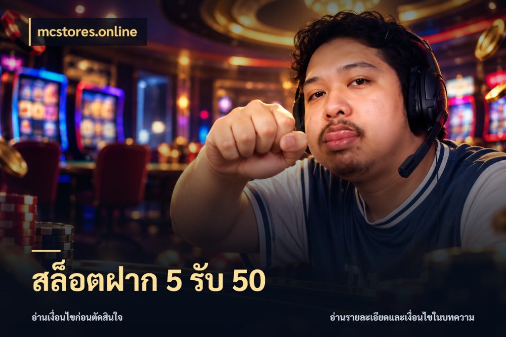 สล็อตฝาก 5 รับ 50 จับประเด็นยอดรับก่อนเลือกความสนุก กับ mcstores.online
