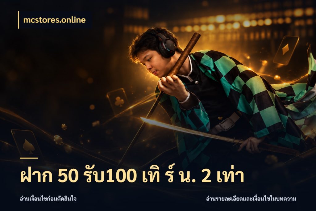ฝาก 50 รับ100 เทิ ร์ น. 2 เท่า mcstores.online โปรยอดรับที่สายเกมสนใจ