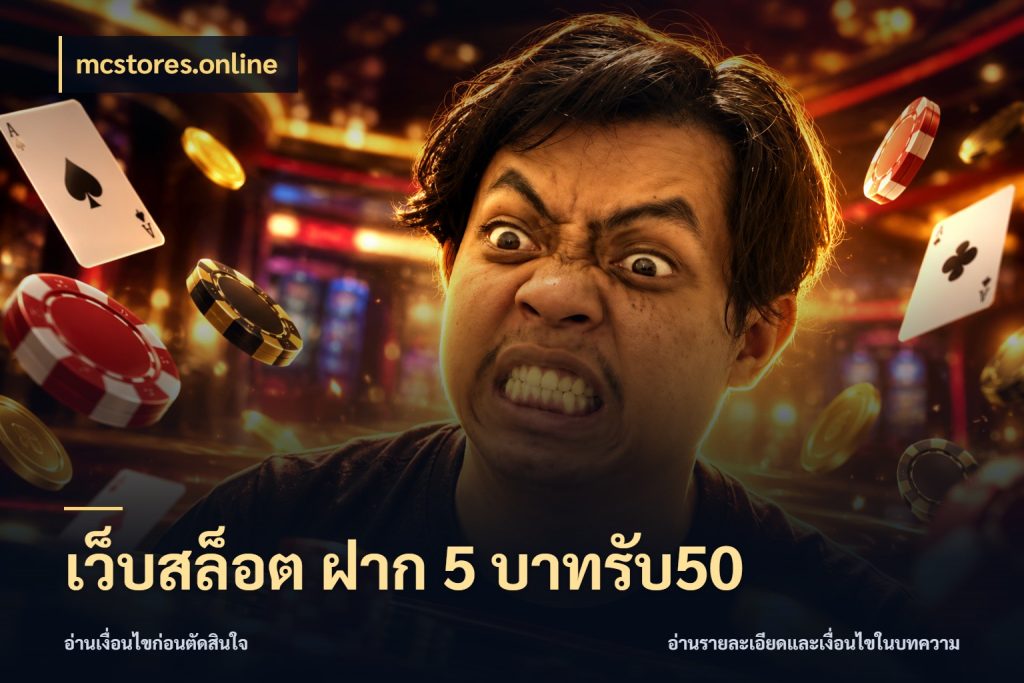 เว็บสล็อต ฝาก 5 บาทรับ50 mcstores.online ยอดฝากและยอดรับในมุมของคนชอบลุ้น