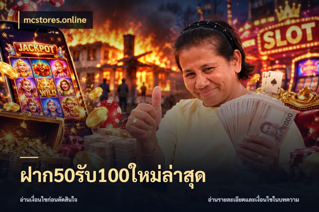 ฝาก50รับ100ใหม่ล่าสุด จับประเด็นยอดรับก่อนเลือกความสนุก กับ mcstores.online