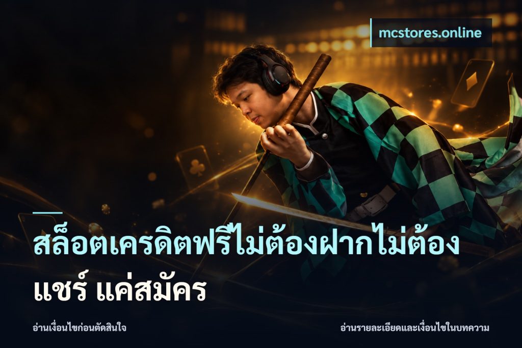 สล็อตเครดิตฟรีไม่ต้องฝากไม่ต้องแชร์ แค่สมัคร