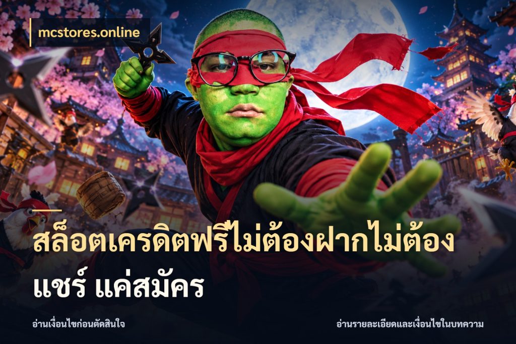 สล็อตเครดิตฟรีไม่ต้องฝากไม่ต้องแชร์ แค่สมัคร เครดิตแต่ละรูปแบบมีมุมไหนให้ดู ในมุม mcstores.online