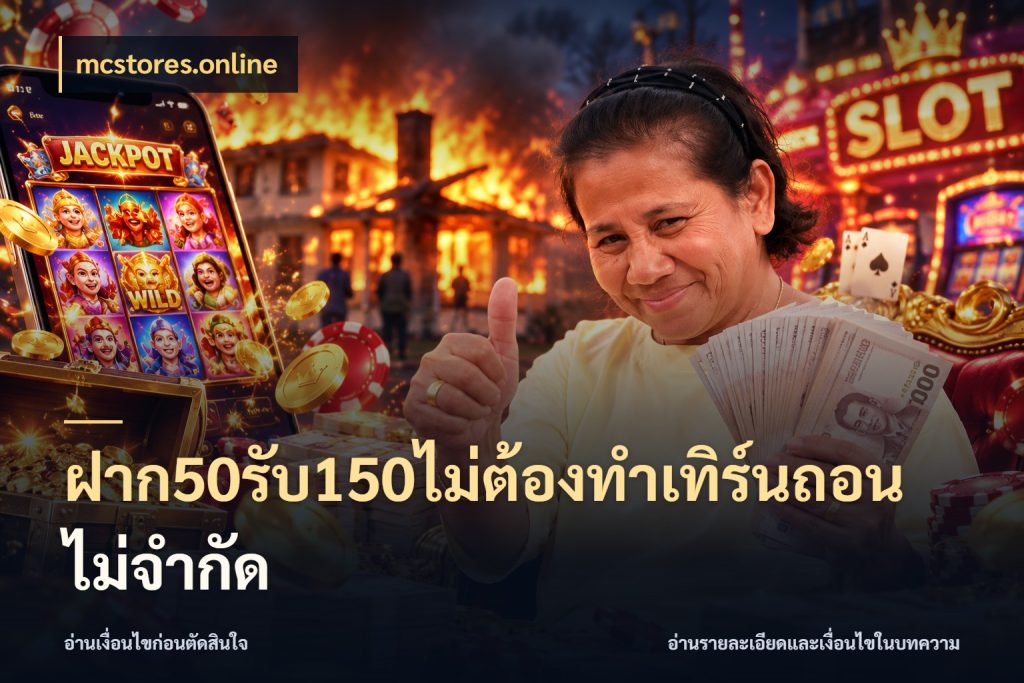 ฝาก50รับ150ไม่ต้องทําเทิร์นถอนไม่จํากัด โปรกับเกมที่ชอบเลือกให้ตรงสไตล์ สไตล์ mcstores.online