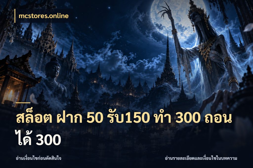 สล็อต ฝาก 50 รับ150 ทํา 300 ถอนได้ 300 เปิดมุมโปรให้เข้ากับเกมแนวโปรด กับ mcstores.online