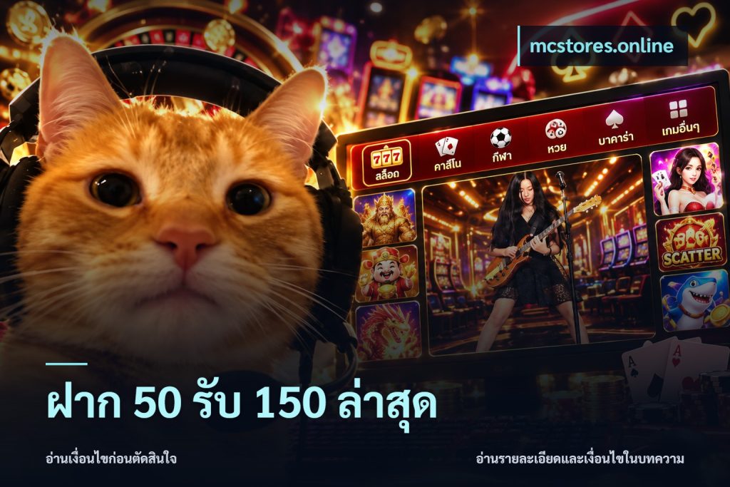 ฝาก 50 รับ 150 ล่าสุด