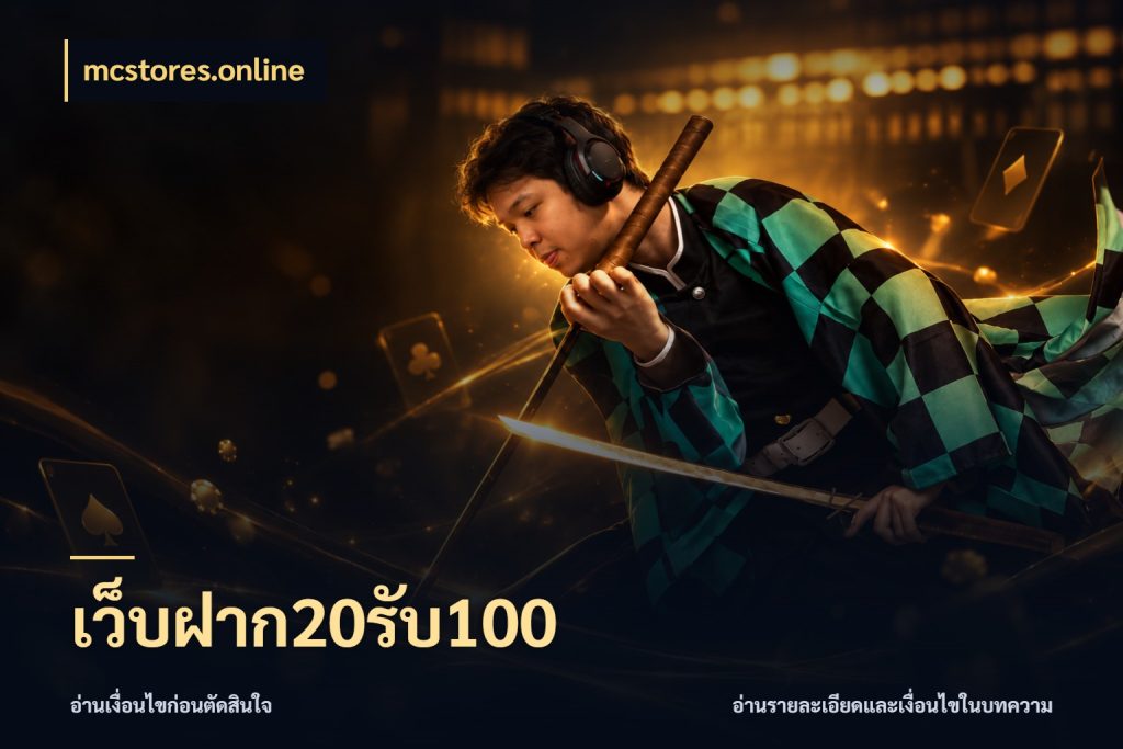 เว็บฝาก20รับ100 เปิดมุมโปรให้เข้ากับเกมแนวโปรด ในมุม mcstores.online