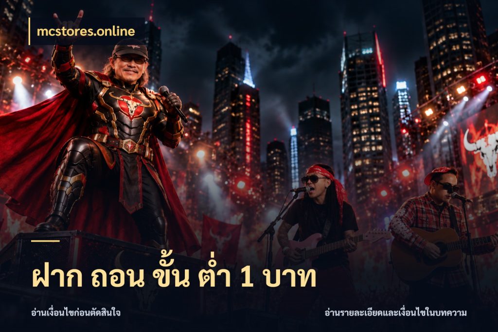 ฝาก ถอน ขั้น ต่ำ 1 บาท mcstores.online เกมที่ชอบในขอบเขตเงินของตัวเอง