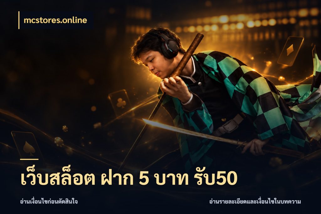 เว็บสล็อต ฝาก 5 บาท รับ50 ยอดฝากและยอดรับในมุมของคนชอบลุ้น ในมุม mcstores.online