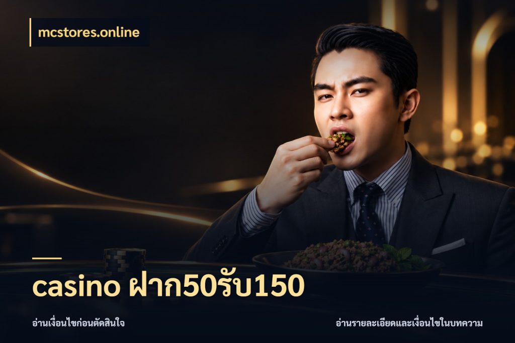 casino ฝาก50รับ150 รูปแบบโบนัสกับสิทธิ์ของสายเกม ในมุม mcstores.online