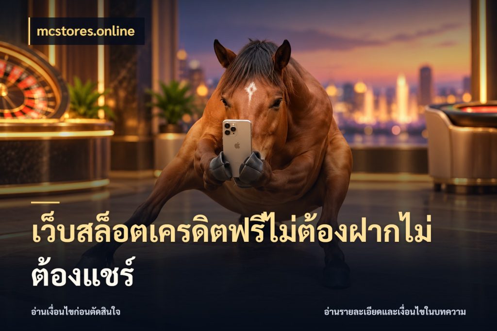 เว็บสล็อตเครดิตฟรีไม่ต้องฝากไม่ต้องแชร์ เครดิตฟรีกับจังหวะลุ้นที่คุณเลือก ในมุม mcstores.online
