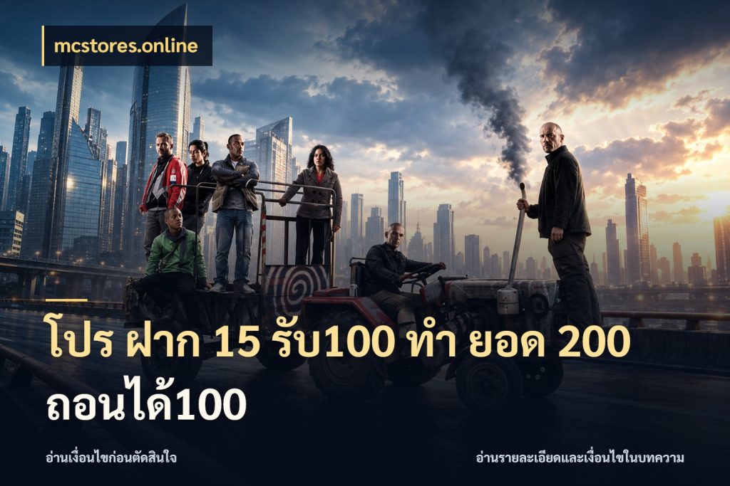 โปร ฝาก 15 รับ100 ทํา ยอด 200 ถอนได้100 mcstores.online สนุกกับตัวเลือกโปรในสไตล์ของคุณ