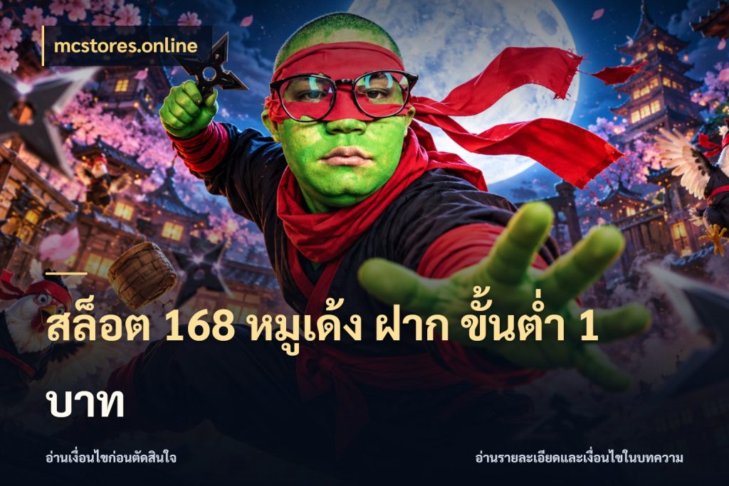 สล็อต 168 หมูเด้ง ฝาก ขั้นต่ำ 1 บาท จัดจังหวะสนุกให้เข้ากับงบที่ตั้งไว้ ในมุม mcstores.online