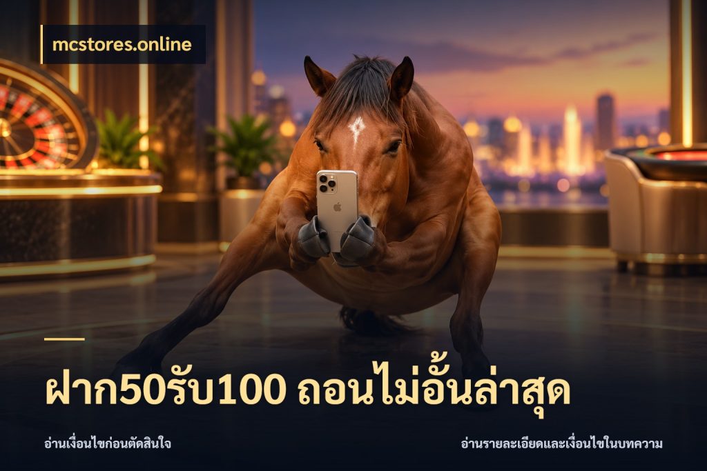 ฝาก50รับ100 ถอนไม่อั้นล่าสุด ยอดฝากและยอดรับในมุมของคนชอบลุ้น สไตล์ mcstores.online