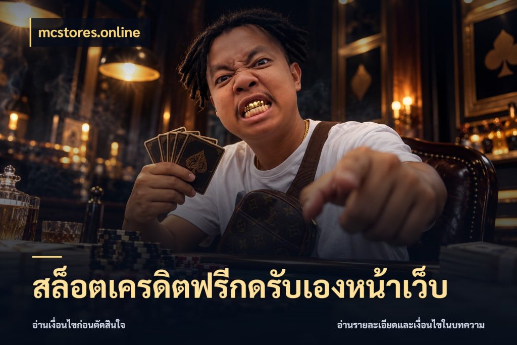 สล็อตเครดิตฟรีกดรับเองหน้าเว็บ จับมุมเด่นของเครดิตฟรีให้ตรงใจ ในมุม mcstores.online