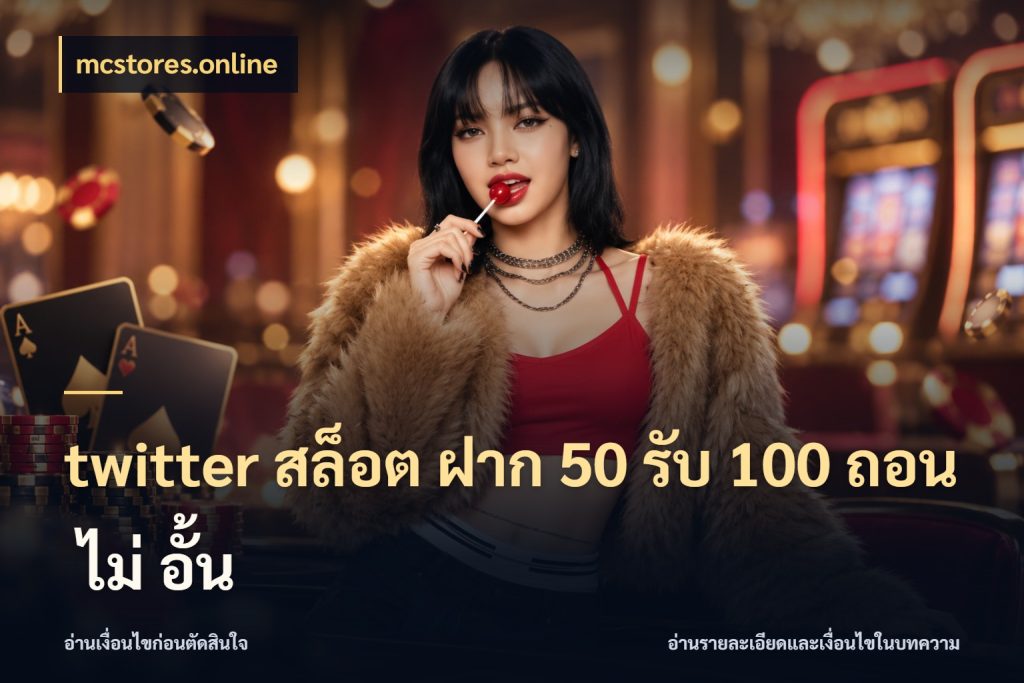 twitter สล็อต ฝาก 50 รับ 100 ถอน ไม่ อั้น ยอดฝากและยอดรับในมุมของคนชอบลุ้น กับ mcstores.online