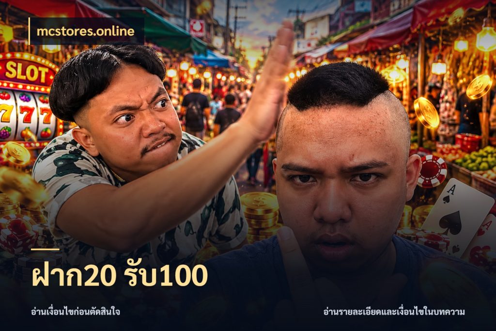 ฝาก20 รับ100 รูปแบบโบนัสกับสิทธิ์ของสายเกม สไตล์ mcstores.online
