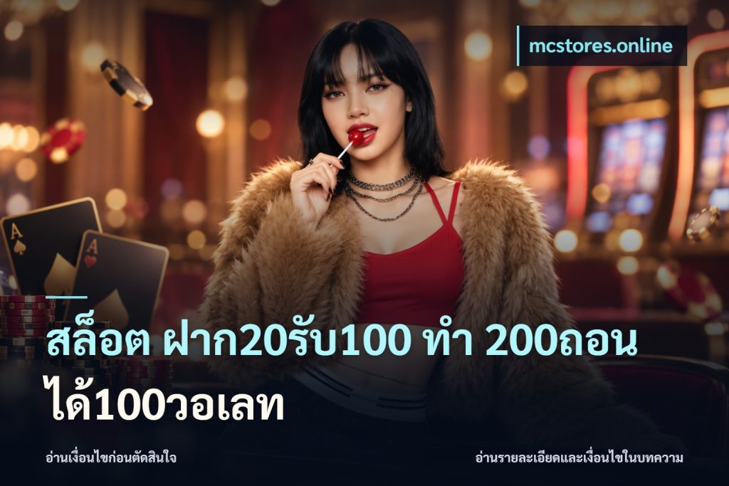 สล็อต ฝาก20รับ100 ทํา 200ถอนได้100วอเลท