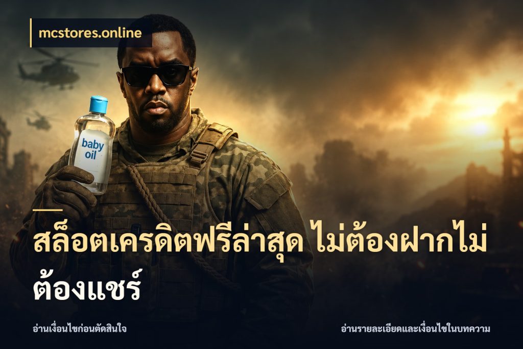 สล็อตเครดิตฟรีล่าสุด ไม่ต้องฝากไม่ต้องแชร์ เลือกสไตล์ความสนุกจากรูปแบบเครดิต ในมุม mcstores.online
