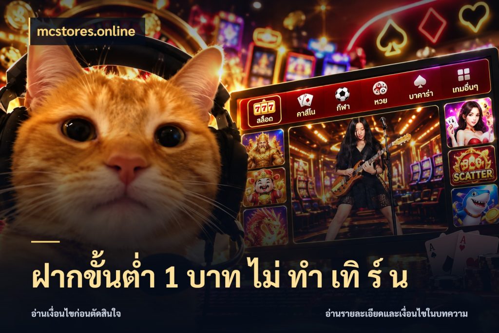 ฝากขั้นต่ำ 1 บาท ไม่ ทำ เทิ ร์ น จำนวนเริ่มต้นกับรายละเอียดที่สายเกมสนใจ ในมุม mcstores.online
