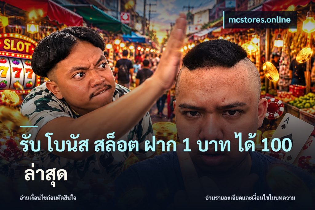 รับ โบนัส สล็อต ฝาก 1 บาท ได้ 100 ล่าสุด
