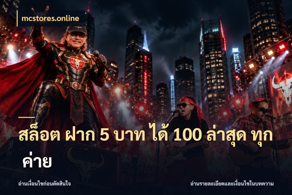 สล็อต ฝาก 5 บาท ได้ 100 ล่าสุด ทุก ค่าย เปิดมุมโปรให้เข้ากับเกมแนวโปรด ในมุม mcstores.online