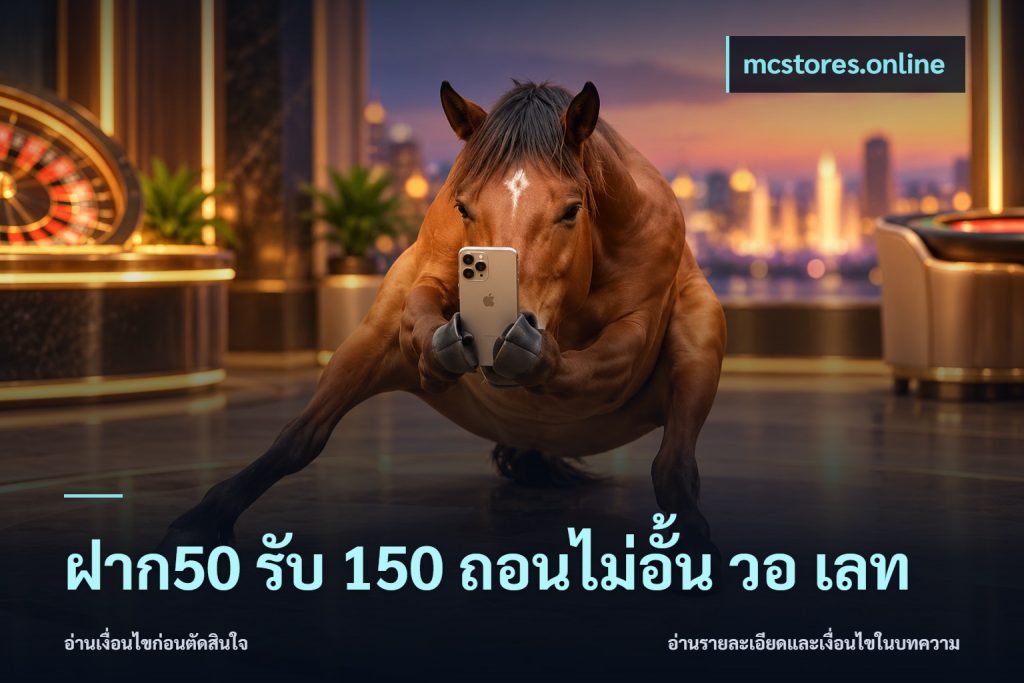 ฝาก50 รับ 150 ถอนไม่อั้น วอ เลท