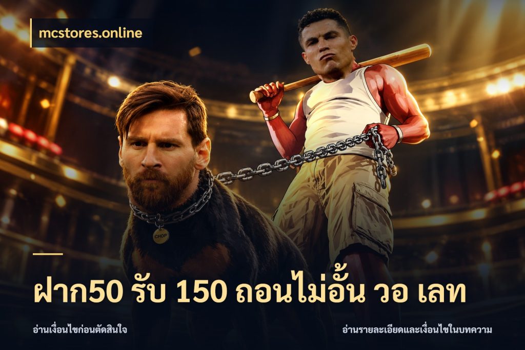 ฝาก50 รับ 150 ถอนไม่อั้น วอ เลท จุดเด่นของเครดิตที่คนชอบเกมอยากรู้ กับ mcstores.online