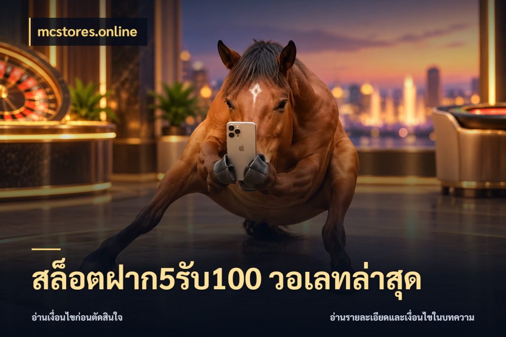 สล็อตฝาก5รับ100 วอเลทล่าสุด จับประเด็นยอดรับก่อนเลือกความสนุก สไตล์ mcstores.online