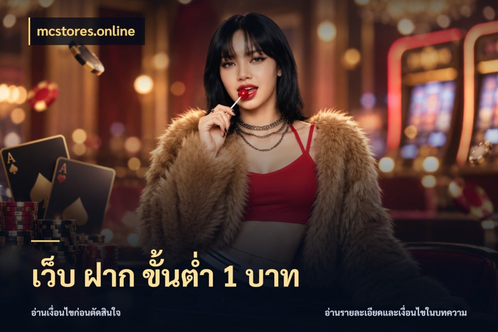 เว็บ ฝาก ขั้นต่ำ 1 บาท เงินตั้งต้นกับความสนุกที่คุณกำหนด กับ mcstores.online