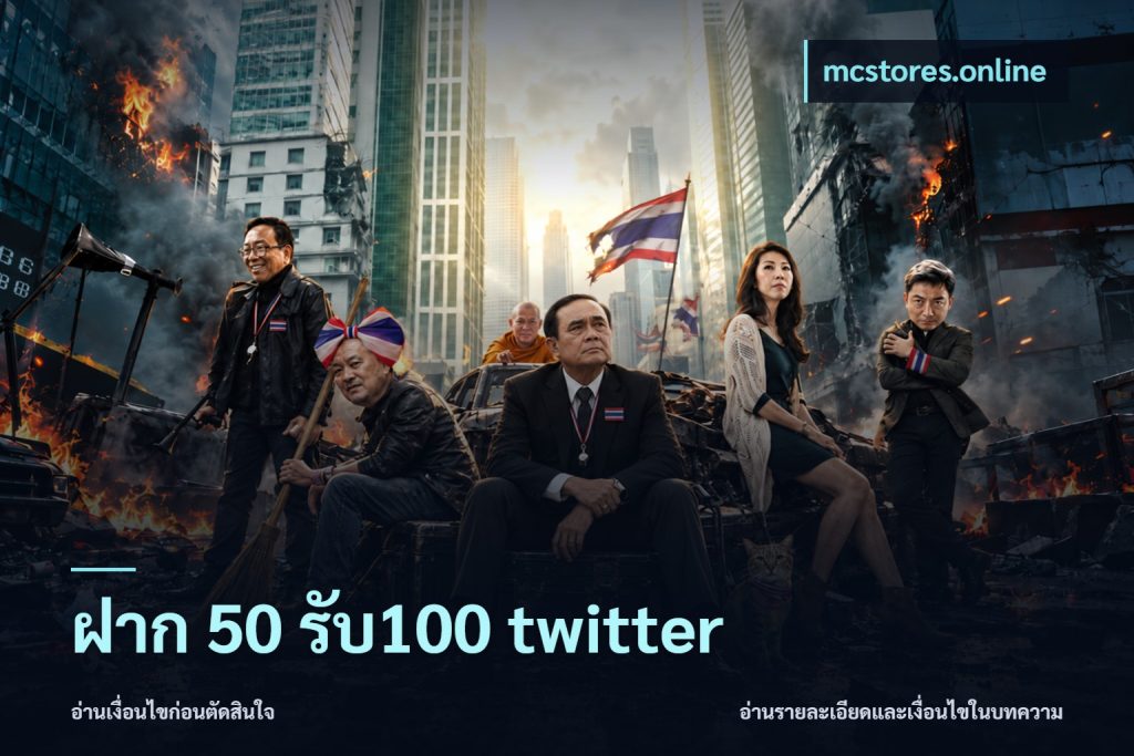 ฝาก 50 รับ100 twitter