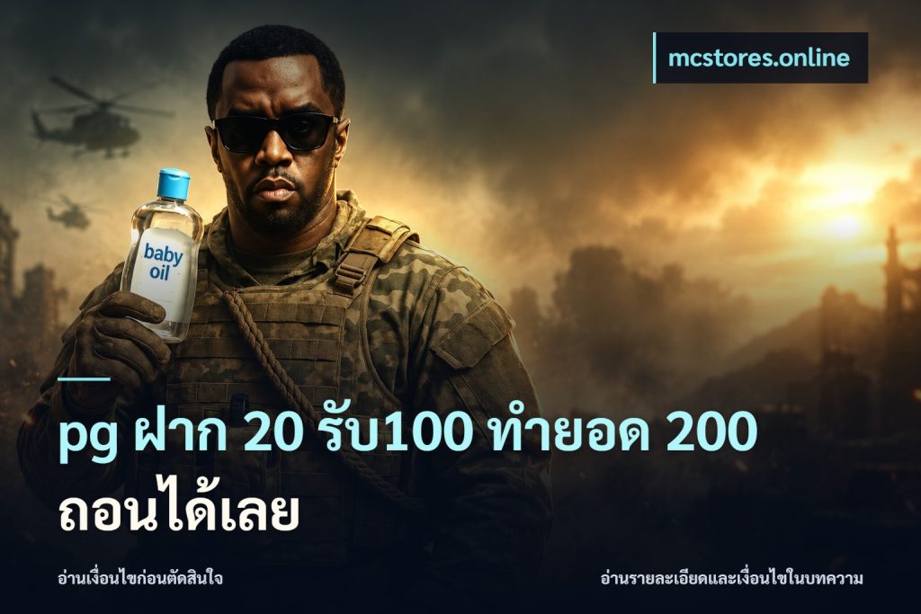pg ฝาก 20 รับ100 ทำยอด 200 ถอนได้เลย