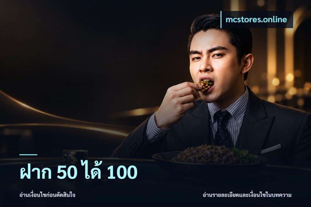 ฝาก 50 ได้ 100