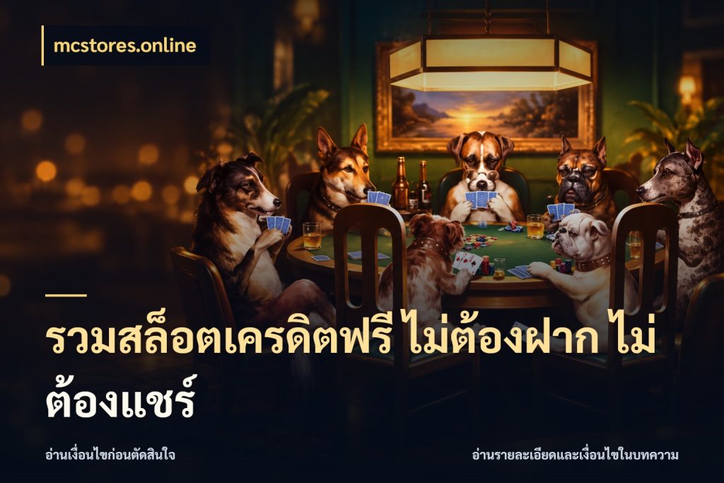รวมสล็อตเครดิตฟรี ไม่ต้องฝาก ไม่ต้องแชร์ mcstores.online ชนิดเครดิตกับสิทธิ์ที่คุณอยากรู้