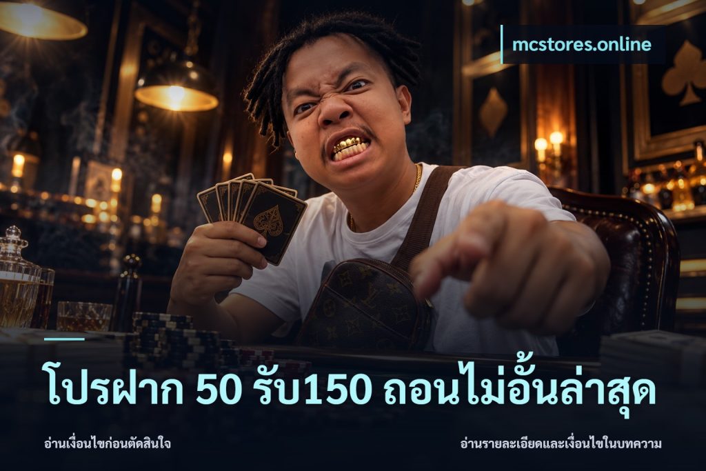 โปรฝาก 50 รับ150 ถอนไม่อั้นล่าสุด