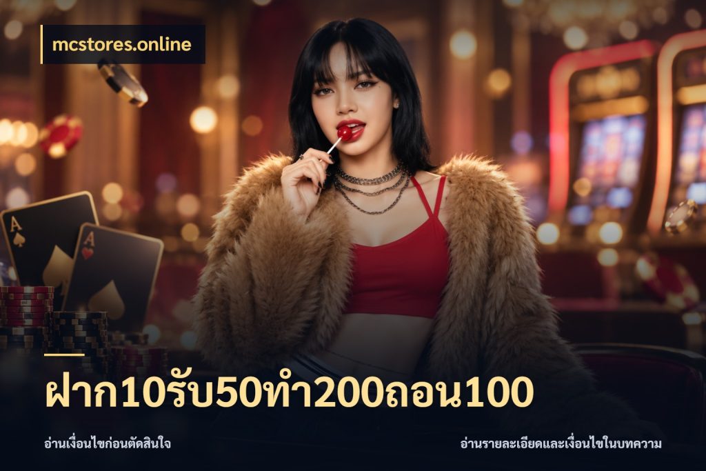 ฝาก10รับ50ทํา200ถอน100 เปิดมุมโปรให้เข้ากับเกมแนวโปรด สไตล์ mcstores.online