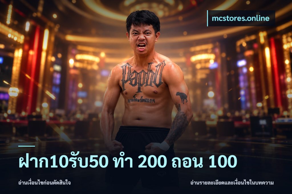 ฝาก10รับ50 ทํา 200 ถอน 100