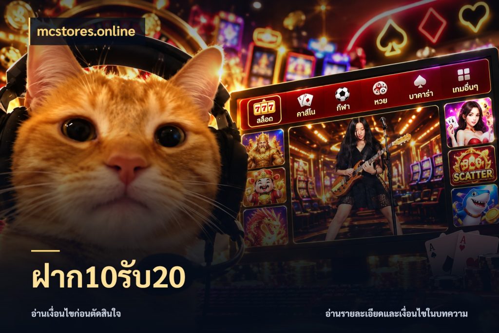 ฝาก10รับ20 โปรยอดรับที่สายเกมสนใจ สไตล์ mcstores.online