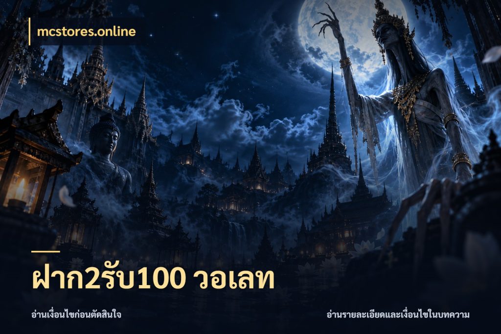 ฝาก2รับ100 วอเลท เปิดมุมโปรให้เข้ากับเกมแนวโปรด ในมุม mcstores.online